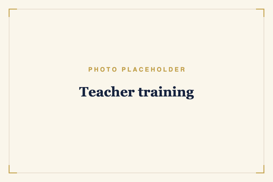 Teacher training