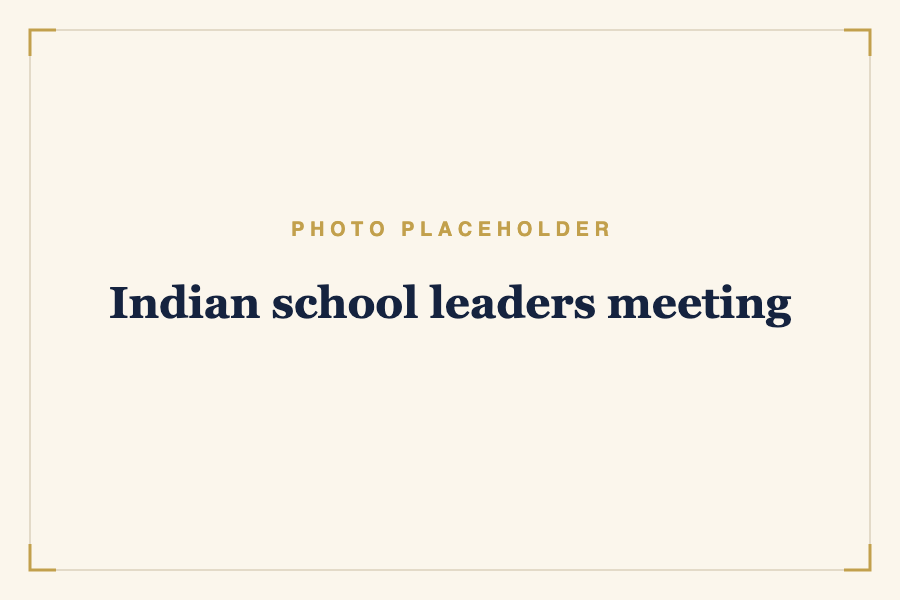 Indian school leaders meeting