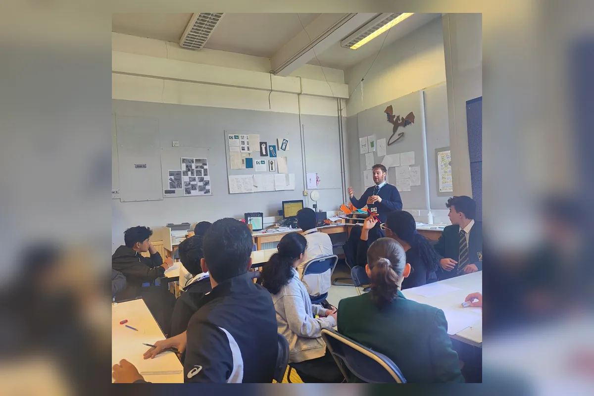 Students participating in a classroom inquiry session