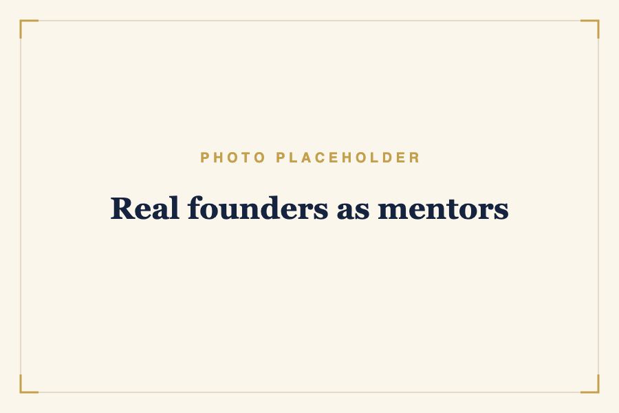 Real founders as mentors
