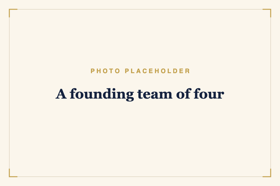 A founding team of four