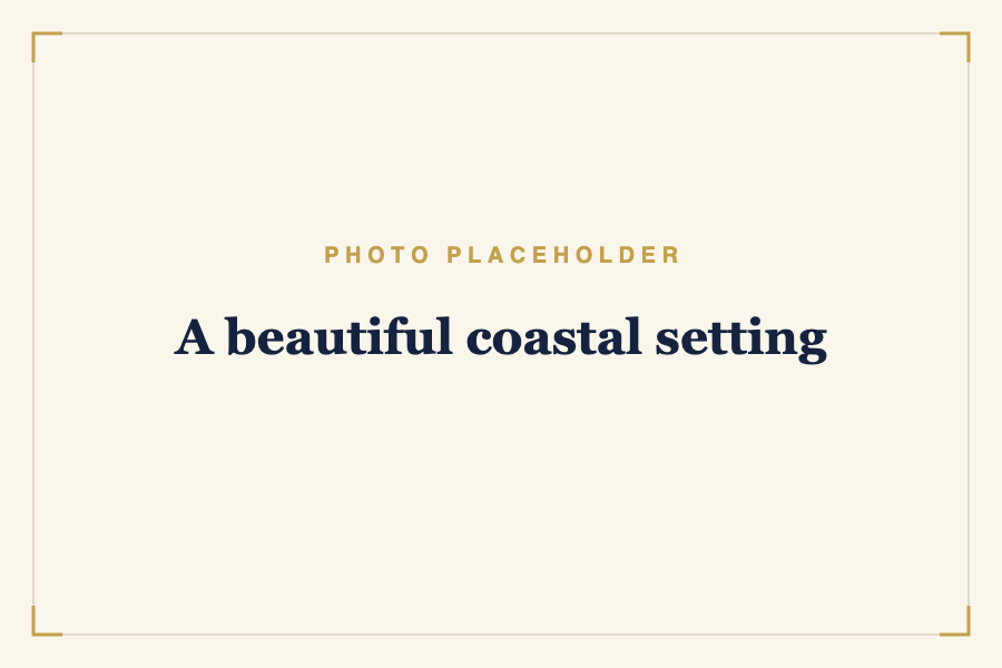 A beautiful coastal setting