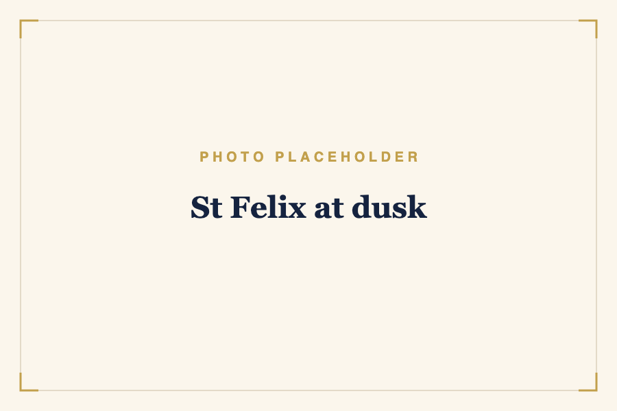 St Felix at dusk