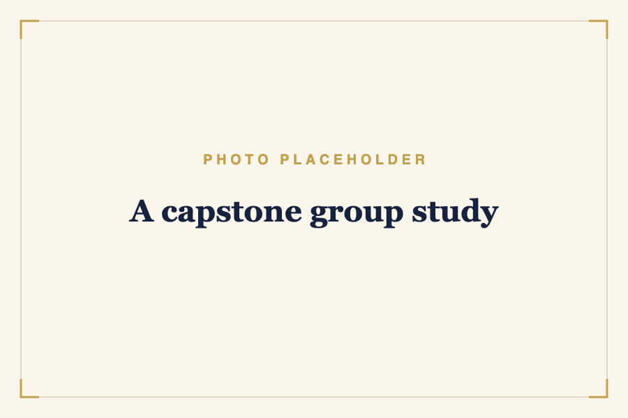 A capstone group study