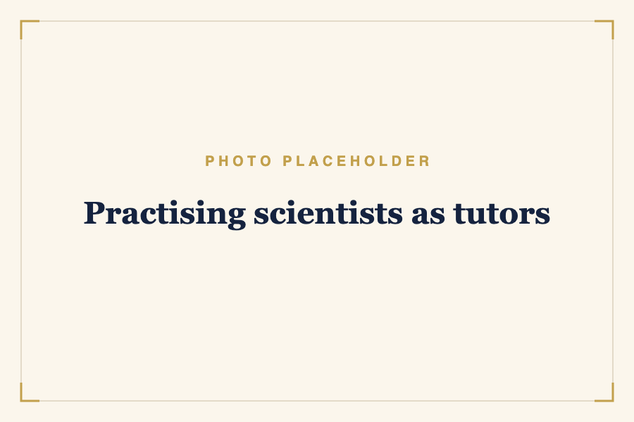 Practising scientists as tutors