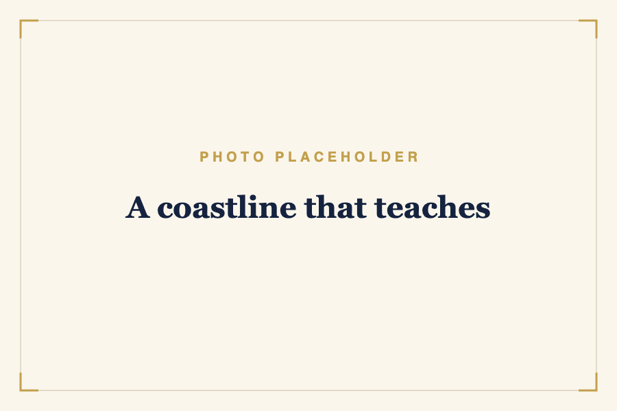 A coastline that teaches