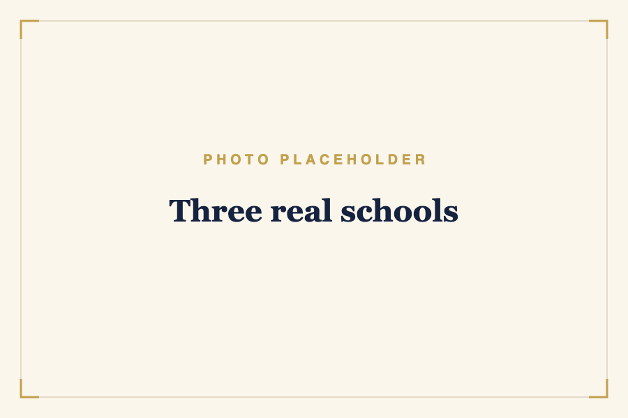 Three real schools