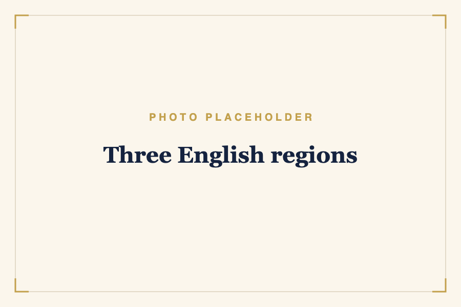 Three English regions