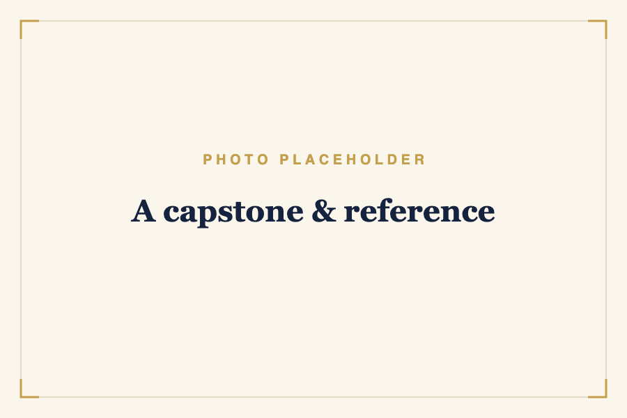 A capstone & reference