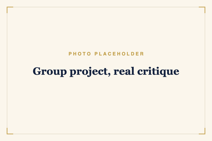 Group project, real critique