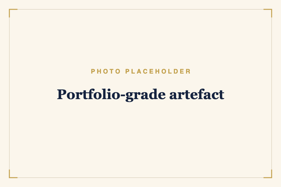 Portfolio-grade artefact