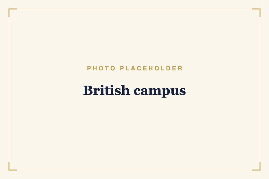 A British boarding-school campus